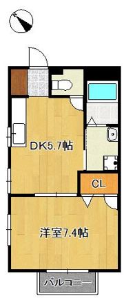 ドゥソレイユ21 B棟の間取り画像