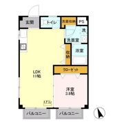 越山マンションの間取り画像