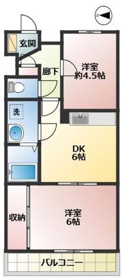 ブランドール壱番館の間取り画像