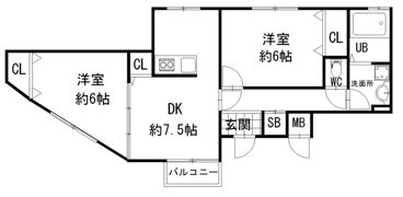 KTIレジデンス天六の間取り画像