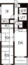 松屋ビルの間取り画像