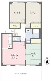 フォブール高橋の間取り画像