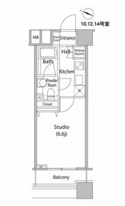 ファーストリアルタワー新宿の間取り画像