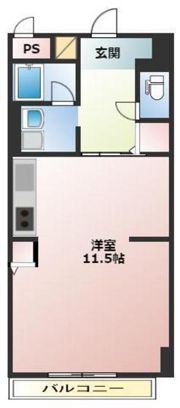 パルロイヤル東島田の間取り画像