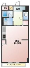 パルロイヤル東島田の間取り画像