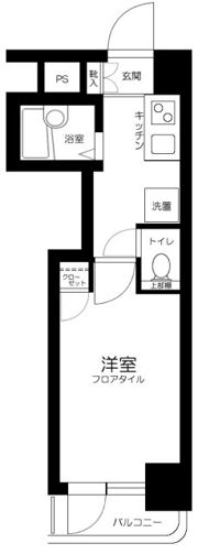 スカイコート麻布十番の間取り画像