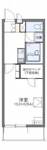 レオパレスラバーズスクレートⅠの間取り画像