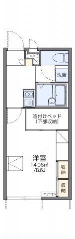 レオパレスエフ ニイジマ6の間取り画像