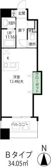 パストラーレ江坂の間取り画像
