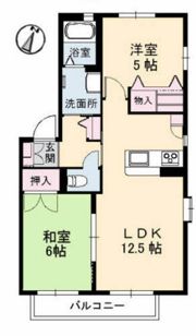 ヴィラージュ旭園の間取り画像