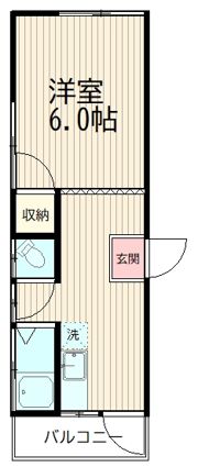 コーポ山口の間取り画像