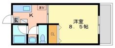 コーポBee Houseの間取り画像