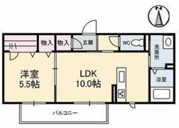 ラフィネ エスト竹田の間取り画像