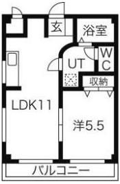 第二水落マンションの間取り画像