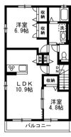 リバーⅡの間取り画像