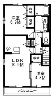 リバーⅡの間取り画像