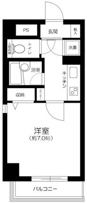 エクセルダイア蒲田Ⅲの間取り画像