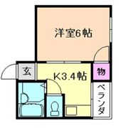 レジデンス三津屋の間取り画像
