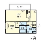 セジュール島崎の間取り画像