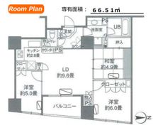 カスタリアタワー品川シーサイドの間取り画像