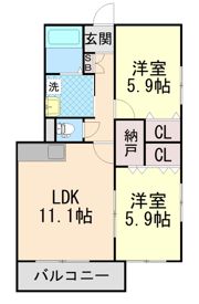 スリージェ壱番館の間取り画像