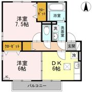リビングタウン古川西 A棟の間取り画像