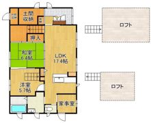 吉竹貸家の間取り画像