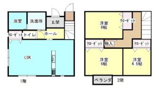 御成町借家の間取り画像