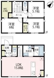 仏向町貸家 東棟の間取り画像