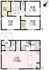仏向町貸家 東棟の間取り画像