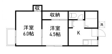 立野ハイツの間取り画像