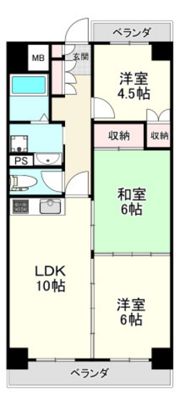 コンフォート宝町の間取り画像