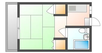 マンション童夢の間取り画像