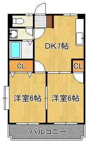 シャトレ若葉の間取り画像
