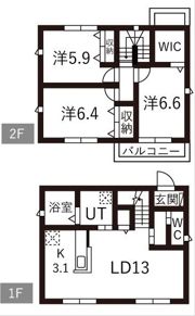 ヴェール植田山の間取り画像