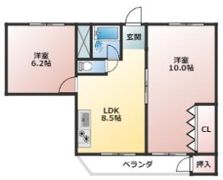 エターナルシティー公園 1号館の間取り画像