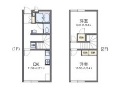 レオパレスカスターノの間取り画像