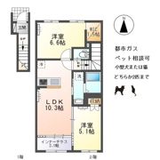 木曽川町玉ノ井字大縄場八ノ切新築アパートの間取り画像