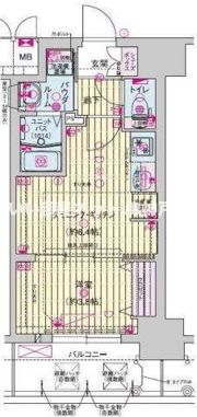 プレサンス神戸水木通ルミエスの間取り画像