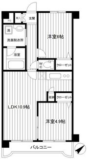 エルミタージュ横浜ベイの間取り画像
