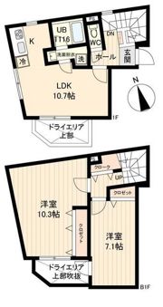 LiveFlat戸越の間取り画像