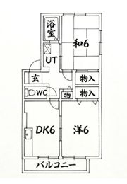 セゾン東須磨の間取り画像