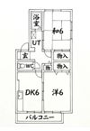 セゾン東須磨の間取り画像