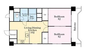 弘明寺パークハイツの間取り画像