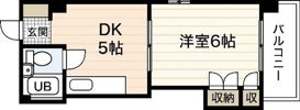 ハイム三滝の間取り画像