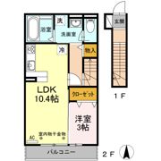 ドエル上西の間取り画像