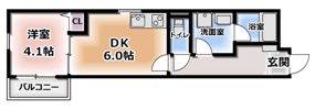S Apt．門真城垣町の間取り画像