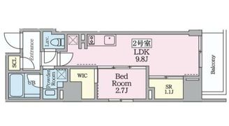 プライムブリス横濱関内の間取り画像