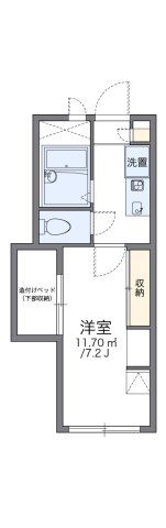 レオパレスメゾン・ド・矢向の間取り画像