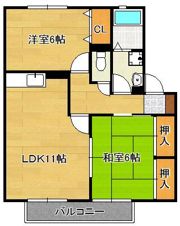 ロイヤルガーデン芳賀 C棟の間取り画像